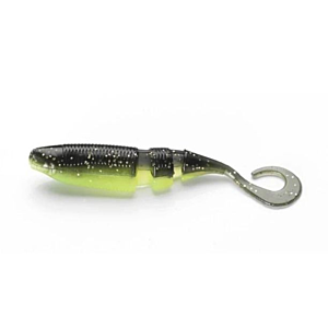 Shad Lake Fork Sickle Tail Baby Shad 2.25 inch.Black Gold 15/pac