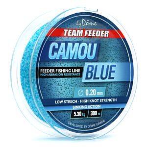Fir Monofilament Team Feeder By Dome Camou Blue 300m 0.20mm 5.30kg