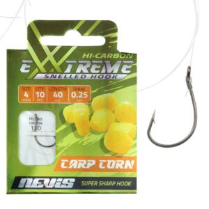 Carlige Legate Nevis Crap Corn 0.25mm/40cm 10buc/plic. Nr.4