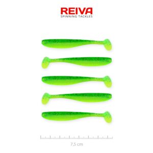 Shad Flash Reiva 7.5cm 5buc/pac. - Poison Green