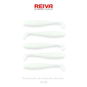 Shad Flash Reiva 7.5cm 5buc/pac. - Classic White