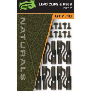 Clips Plumb Pierdut+Pin Fox Edges Naturals Lead Clip & Pegs Nr.7 10buc/pac