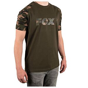 Tricou Fox Camo/Khaki Chest Print T-Shirt XXXL
