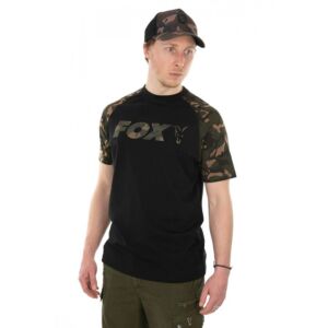 Tricou Fox Cu Maneca Scurta Raglan T-shirt Black Camo XL