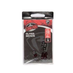 Margele Fox Rage Strike Point Clear And Red Glass 6mm