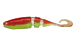 Shad Lake Fork Sickle Tail Baby Shad 2.25 inch Red-Chart Ice 15/pac