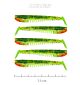 Shad Nevis Impulse 7.5cm 5/pac Galben Neon-Verde