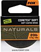 Fir Textil Cu Camasa Fox Naturals Coretex Soft-Verde Inchis 20m 20lb/9.1kg