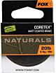 Fir Textil Cu Camasa Fox Naturals Coretex-Verde Inchis 20m 20lb/9.1kg