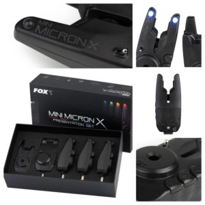 Set 4 avertizori Fox Mini Micron X + statie X Receiver